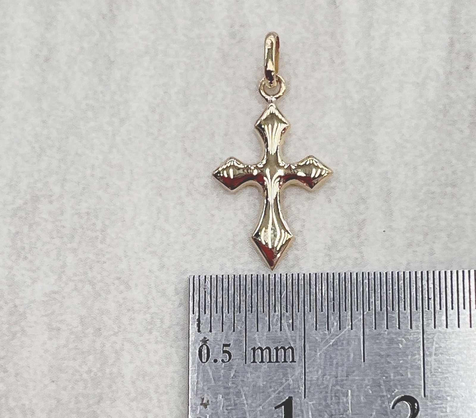K18 最も安い 18金 クロス 十字架 ペンダントトップ K18 18金 クロス