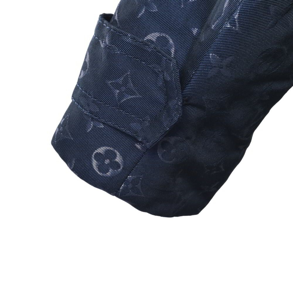 【未使用級】 ルイヴィトン トレンチコート ネイビー 36 モノグラム ベルト付 未使用級】 ルイヴィトン トレンチコート ネイビー 36