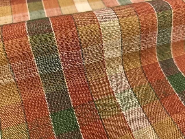 平和屋着物○上質な紬 格子柄 正絹 逸品 BAAT0803yc - メルカリ 