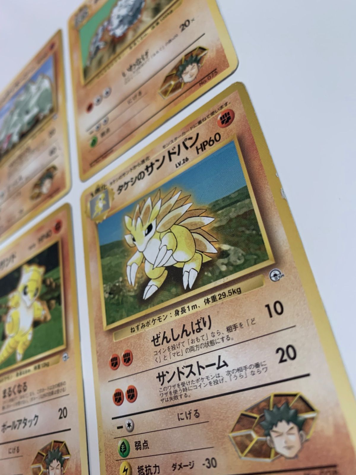 旧裏】タケシのポケモン 4点セット サイホーン ゴローン サンド