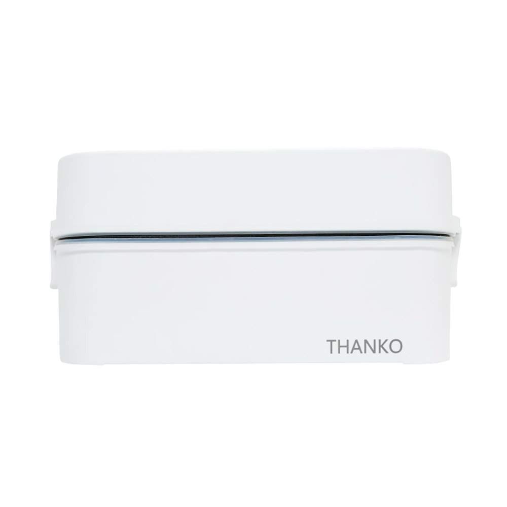 THANKO 弁当箱型炊飯器 1合炊き 蒸し調理 お弁当 炊き立て お米もおかずもこれ一台 2段式超高速弁当箱炊飯器 RCKDBLSWH TKFCLDRC TKFCLDRC