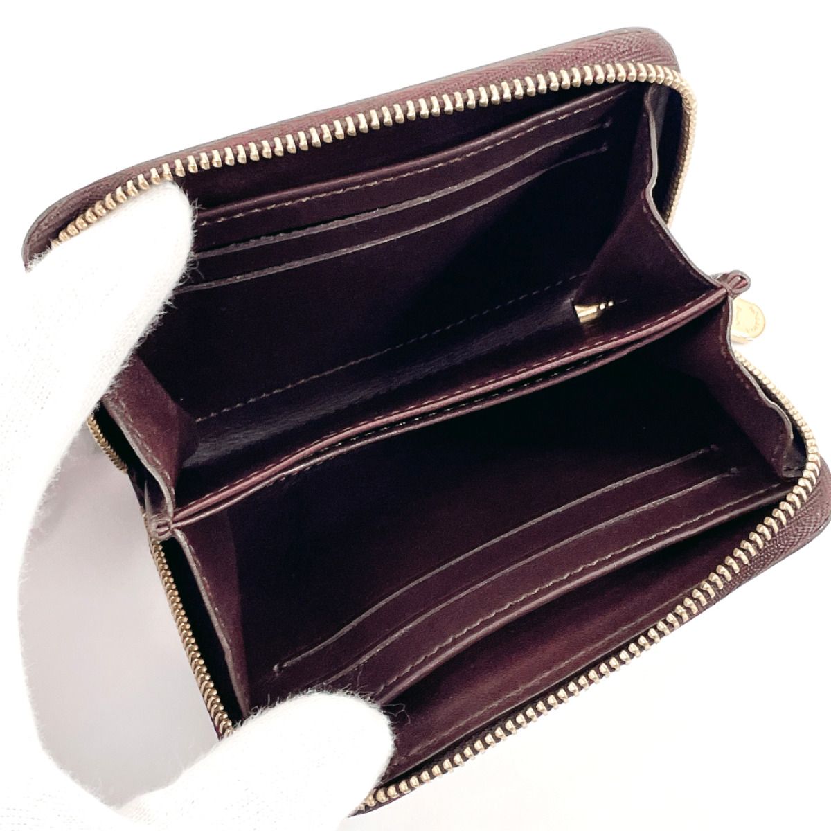 ルイヴィトン コインケース ジッピーコインパース M93607 ボルドー