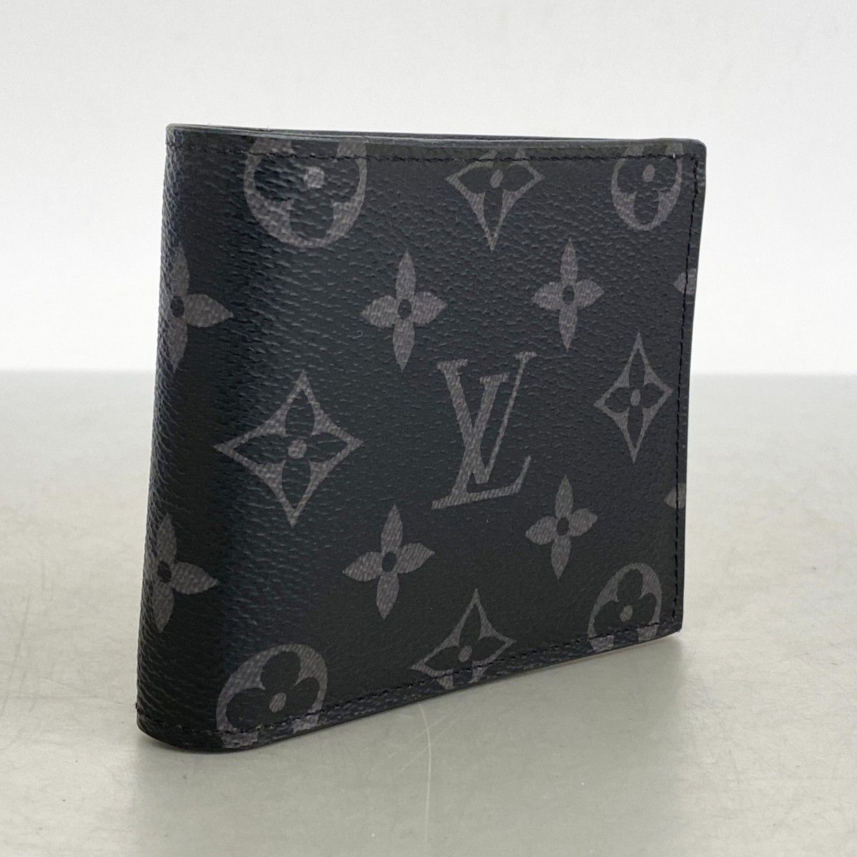 5id5559-h ルイヴィトン 財布 モノグラム エクリプス ポルトフォイユマルコNM M62545 ブラック グレー メンズ