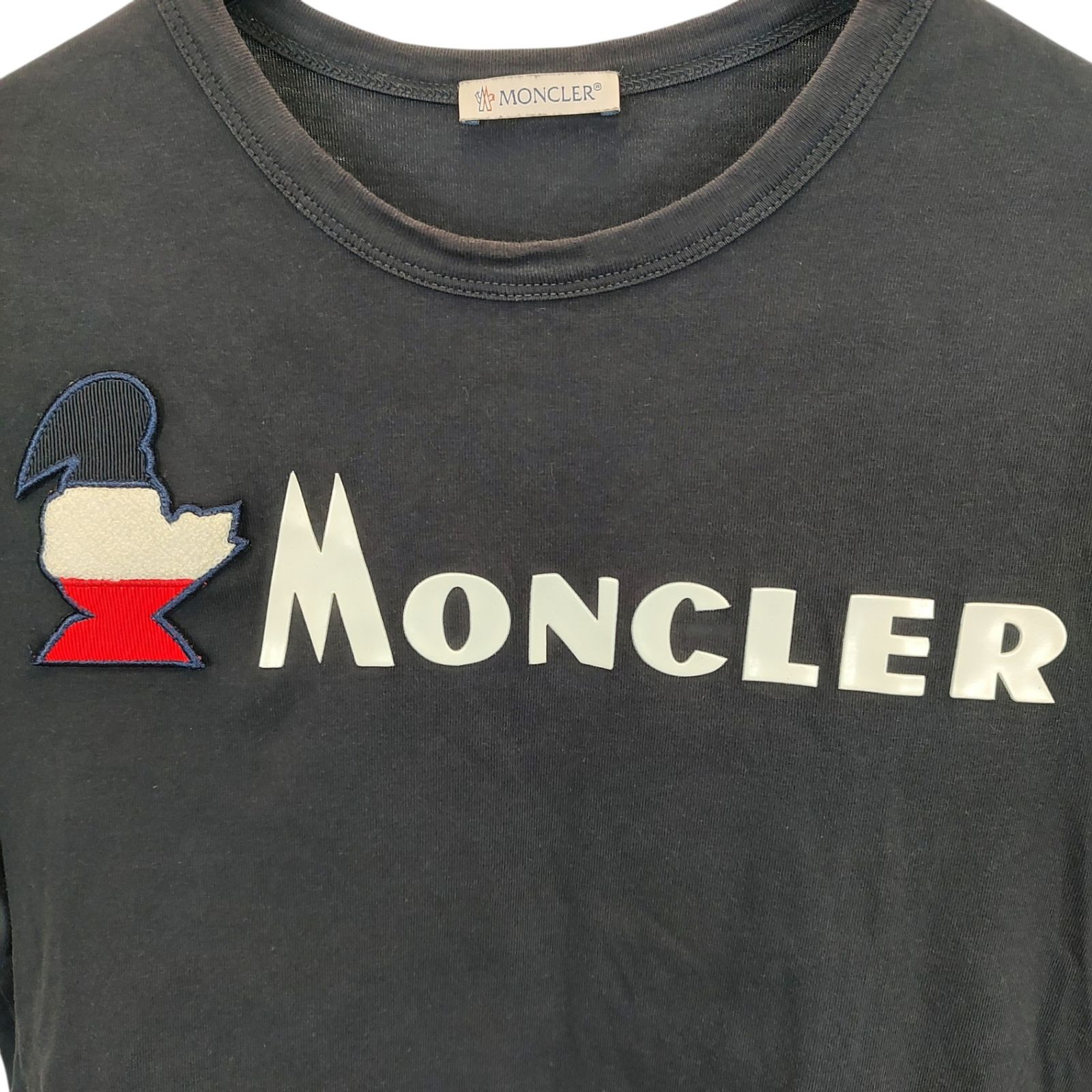 モンクレール　ワッペン付き ブラックトップス モンクレール ワッペン付き ブラックトップス MONCLER