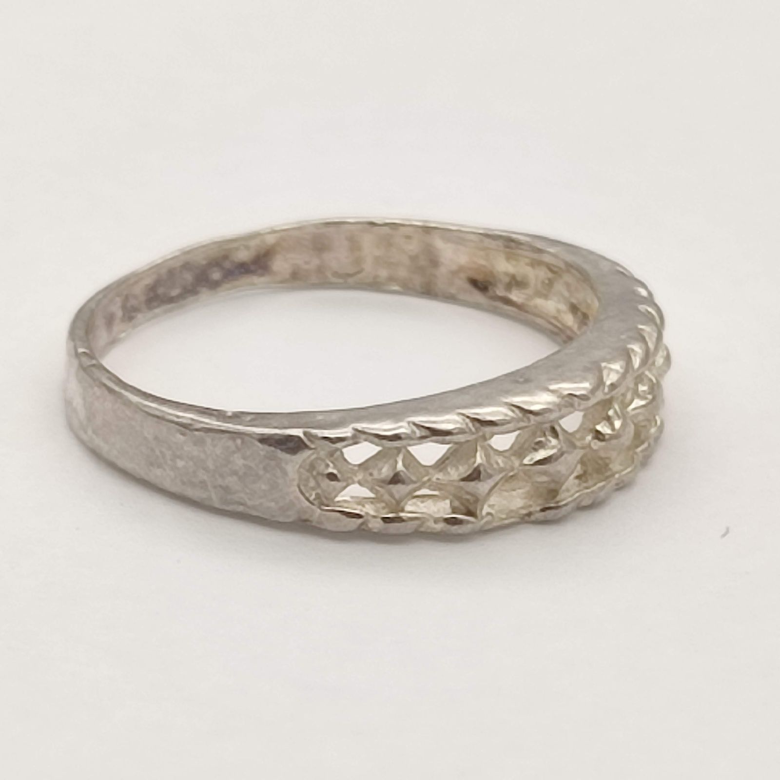 シルバーデザインリング 透かし SILVER シルバー925 8号 - メルカリ