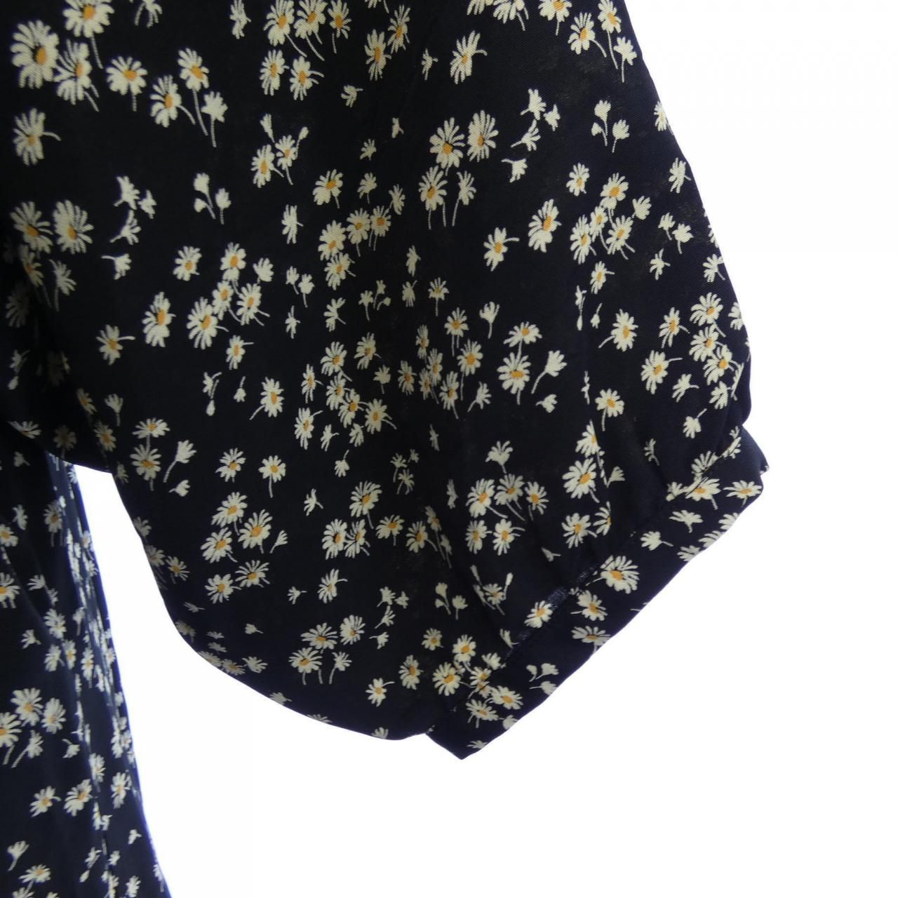 CELINE フォークボタンプラケット付きミディドレス