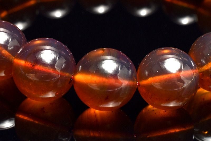 1点物】希少◇ミャンマー産 レッドブルーアンバー 11-11.5mm