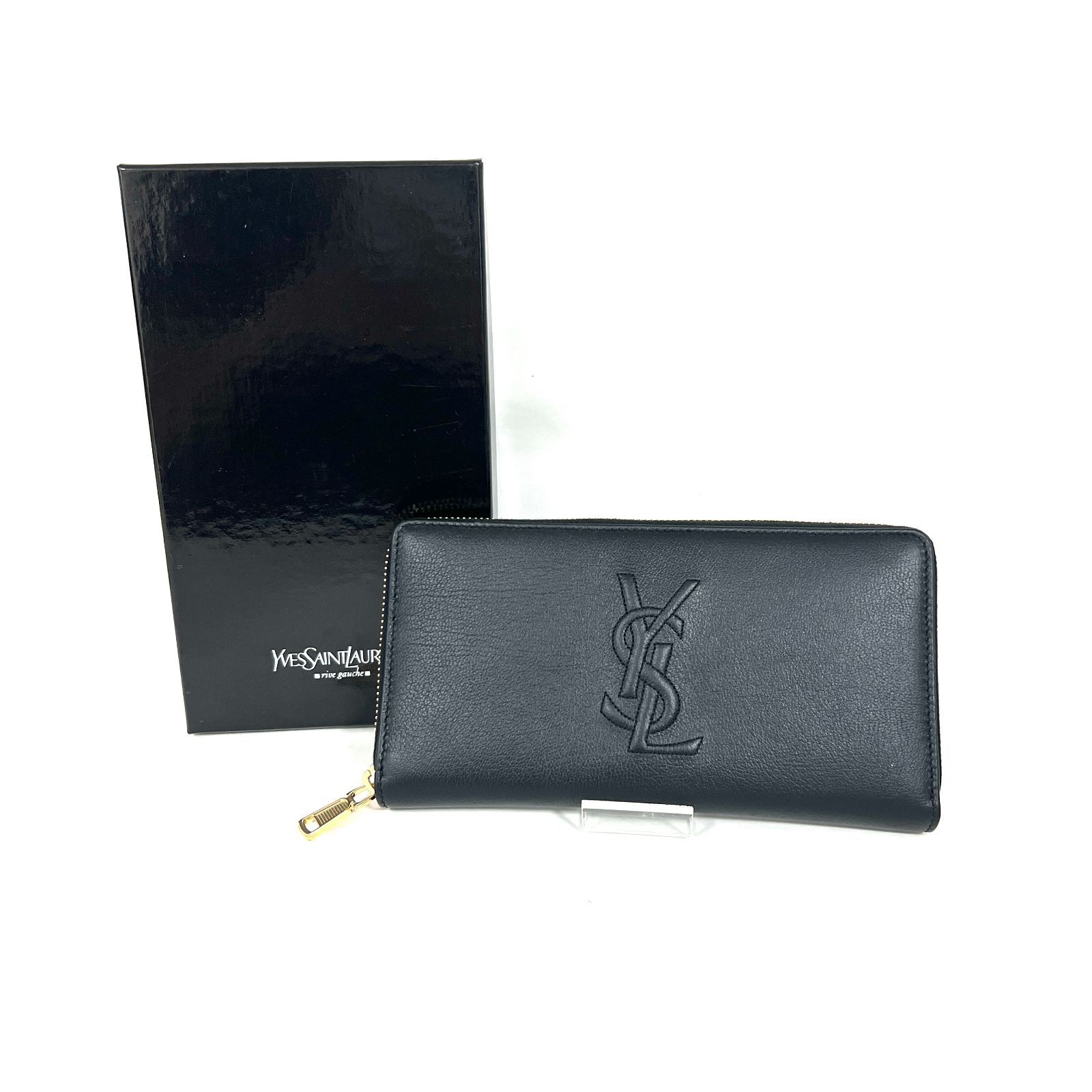 Saint Laurent  YSLロゴ レザーウォレット 長財布 D0899 新品未使用！ イヴサンローラン SAIKT LAURENY YSLロゴ