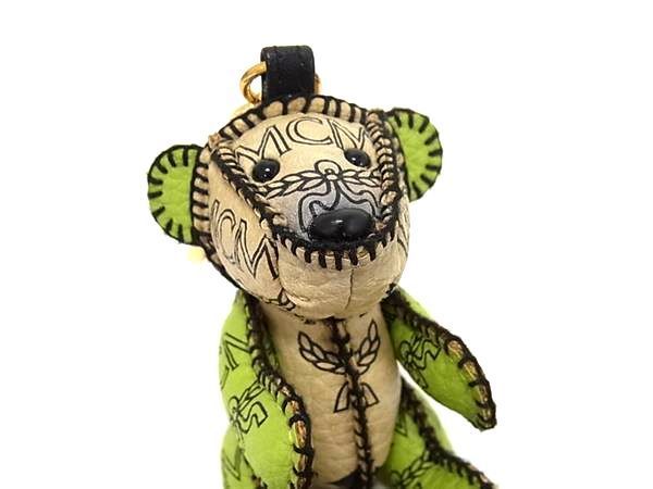 □新品□未使用□ MCM エムシーエム レザー ベア くま キーホルダー