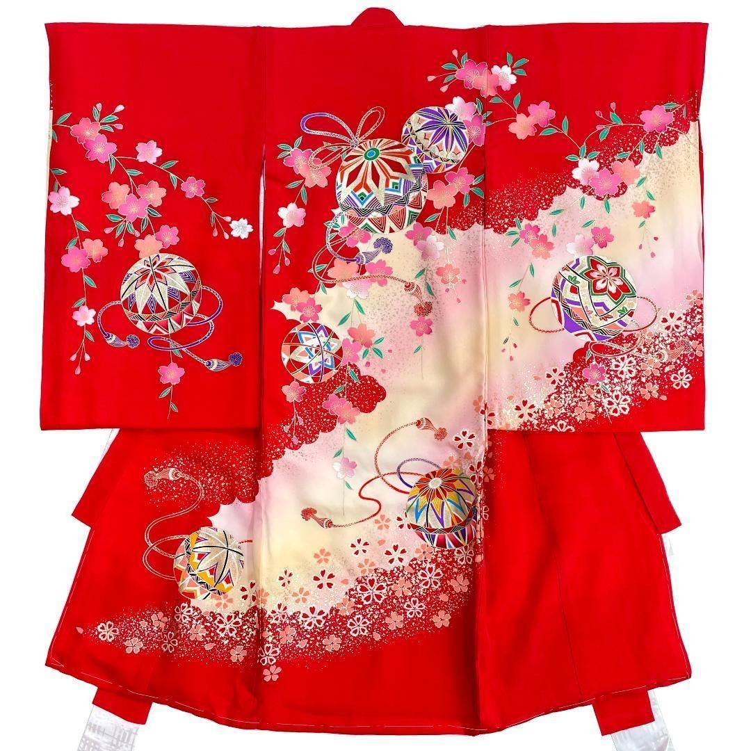 女児祝い着 初着 産着 正絹 金彩 束ね熨斗 着物 kimonolove リユース品 オゾン消臭サービス A-1077