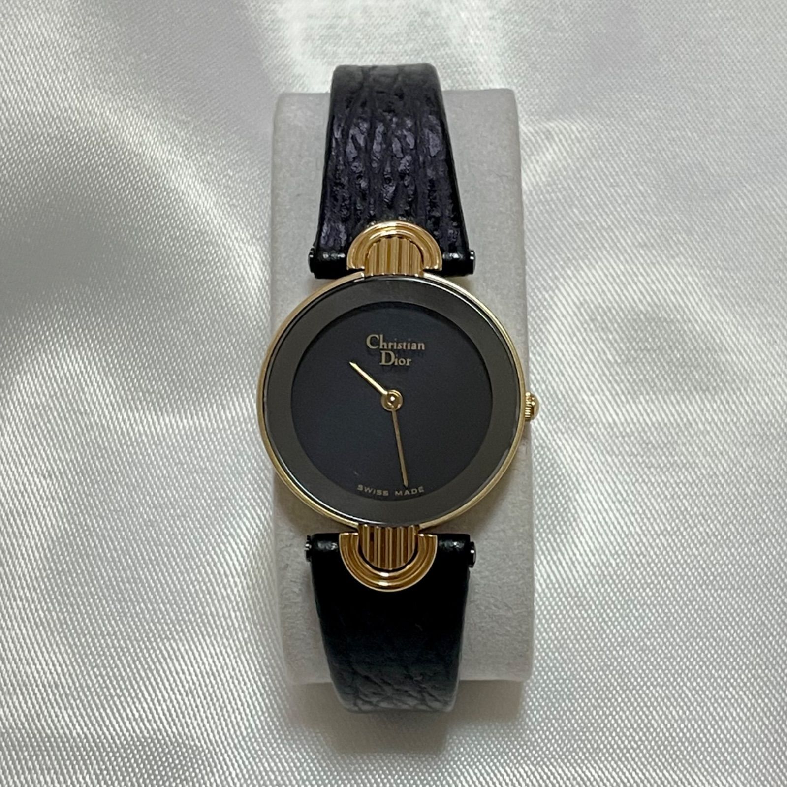 【美品】Christian Dior 腕時計 バギラ ブラックムーン 箱付き