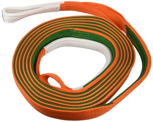 トラスコ中山 TRUSCO ベルトスリング JIS3等級 両端アイ形 オレンジ 75mm G7560