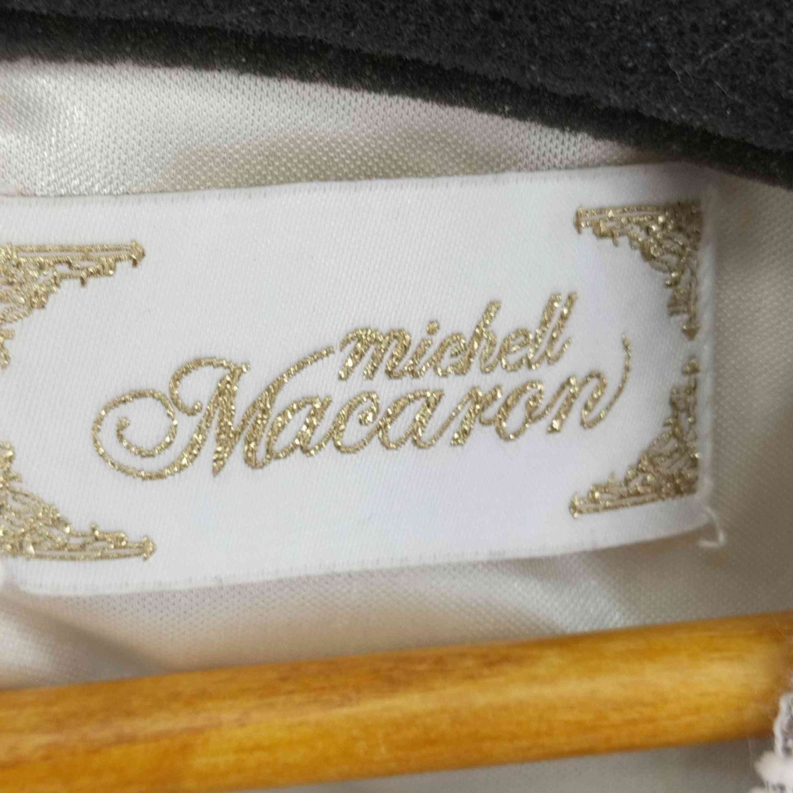 完売！　michell Macaron ミシェルマカロン　ツイードミニワンピース ミシェルマカロン チェックミニワンピース ベージュ free - メルカリ