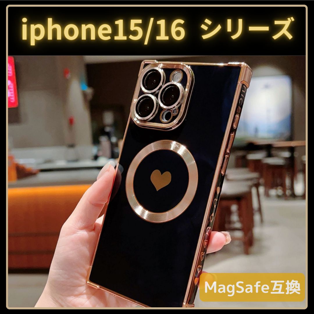 iPhone15pro ケース ハートデザイン マグセーフ対応 iPhone15pro ケース ハートデザイン マグセーフ対応 Amazon.co.jp