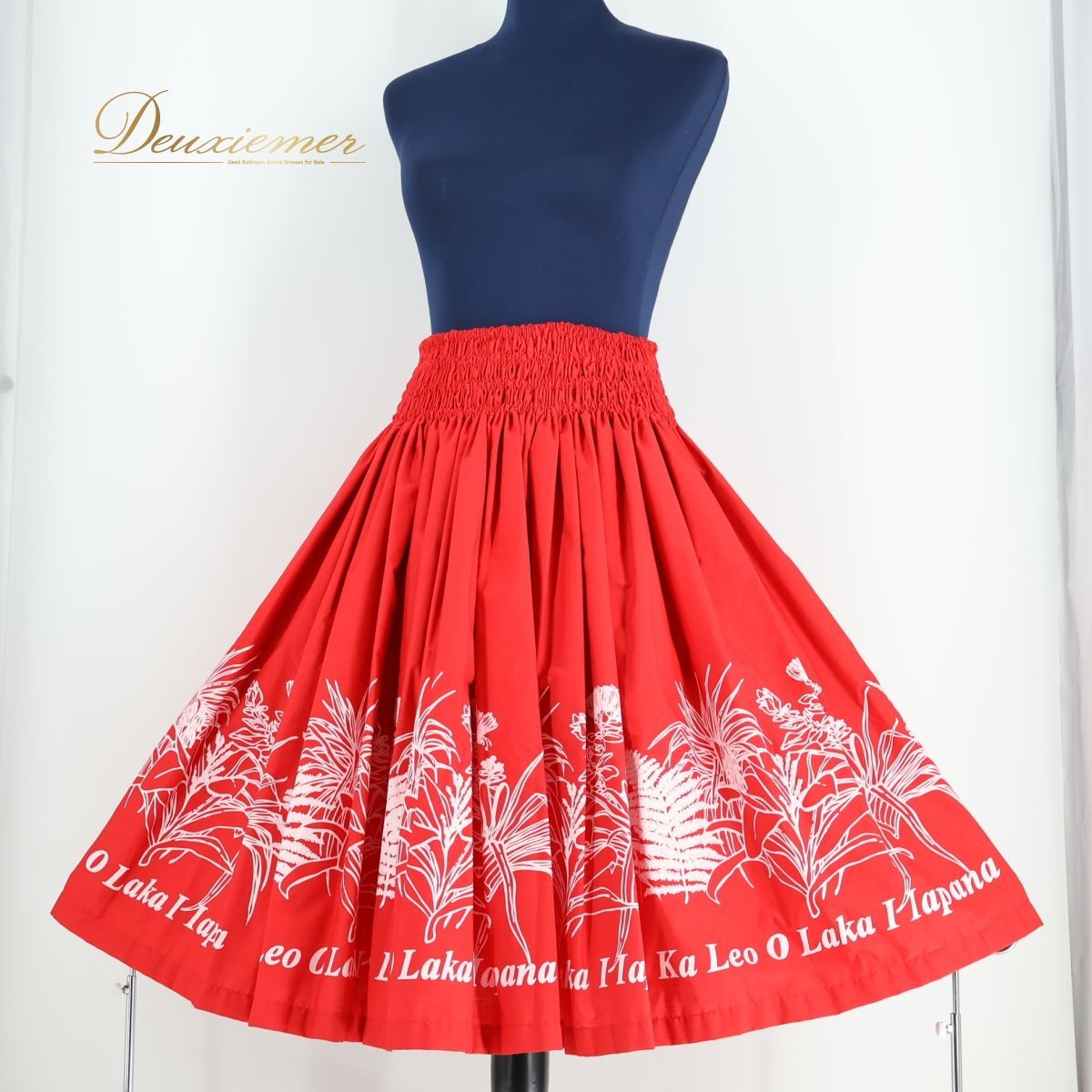 日本製 フラダンス衣装】イエロー ALOHA STANDARDS パウスカート ALOHA