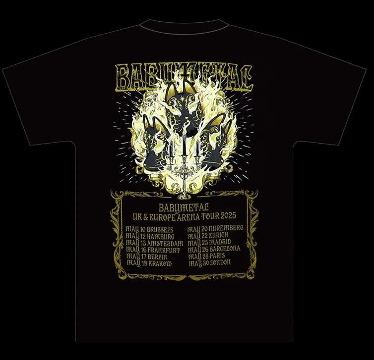 BABYMETAL Tシャツ Mサイズ「KON！KON！ TEE」UK＆EU アリーナ