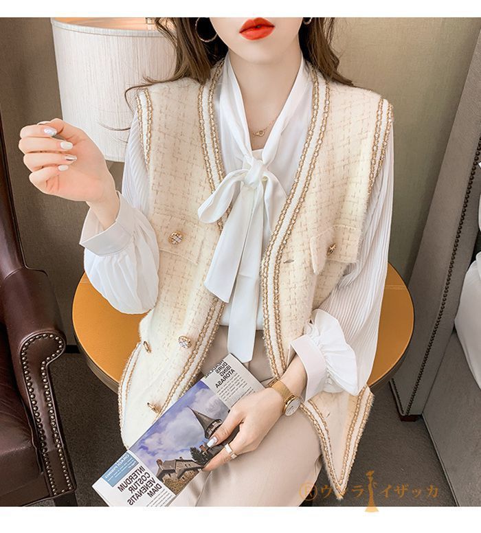 ジレベスト ジレ ベスト ノースリーブ トップス カーディガン レディース ジャケット アウター 春夏秋冬 着痩せ 羽織り きれいめ 前開き 明日まで値引き ジレベスト ジレ ベスト ノースリーブ アウター