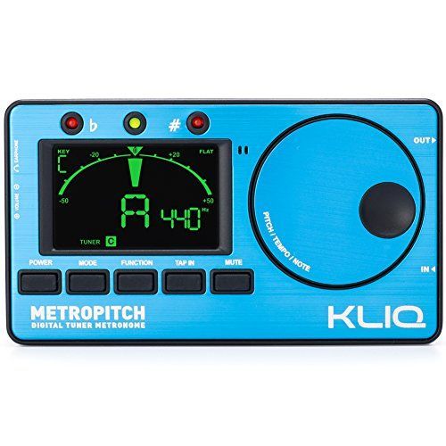 メトロピッチ_青い KLIQ Music Gear - 全楽器用メトロノームチューナー