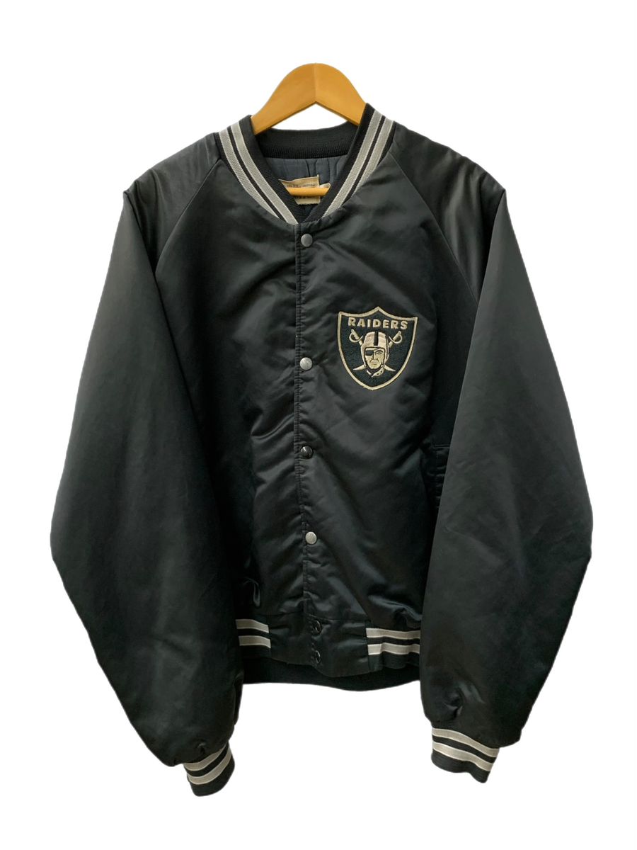 US古着 90s Chalk line RAIERS ヴィンテージ  スタジャン ジャケット ロゴ ブラック 201MT-2382
