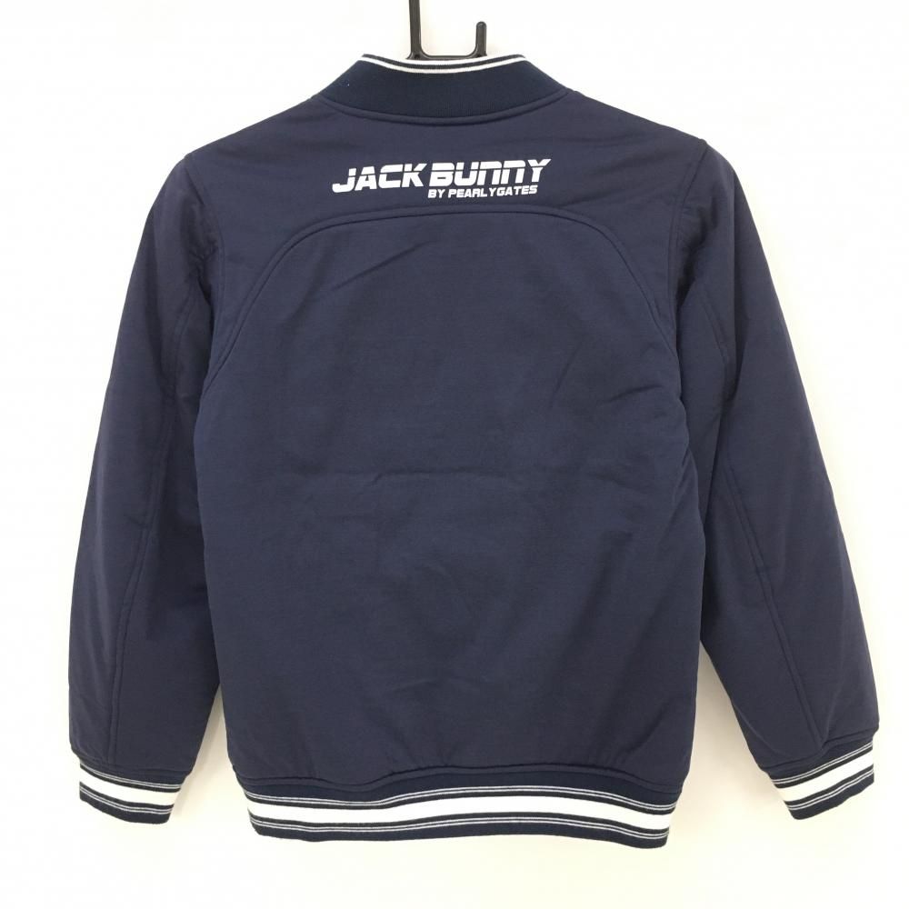 ジャックバニー 中綿ジャケット ネイビー×白 蓄熱裏地 ジュニア