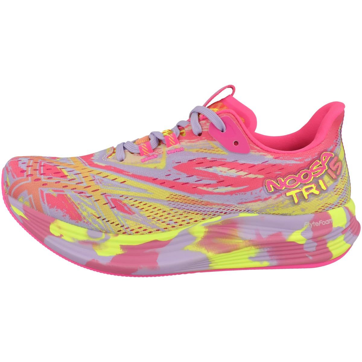 アシックス ASICS ランニングシューズ ジョギングシューズ NOOSA TRI 15 1012B429.700 ピンク×イエロー|２４．５|Lady s
