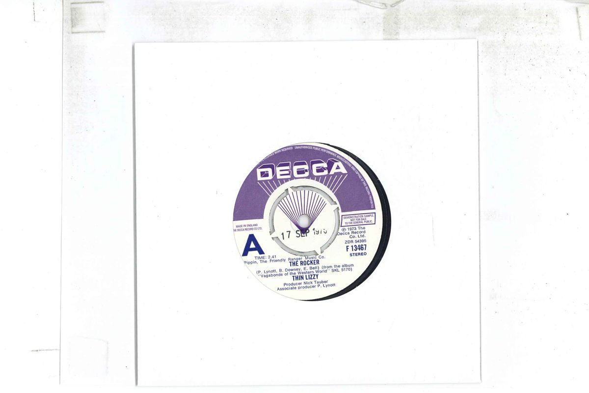 英7” Thin Lizzy 最新 Rocker / Here I Go Again F13467PROMO DECCA プロモ /00080