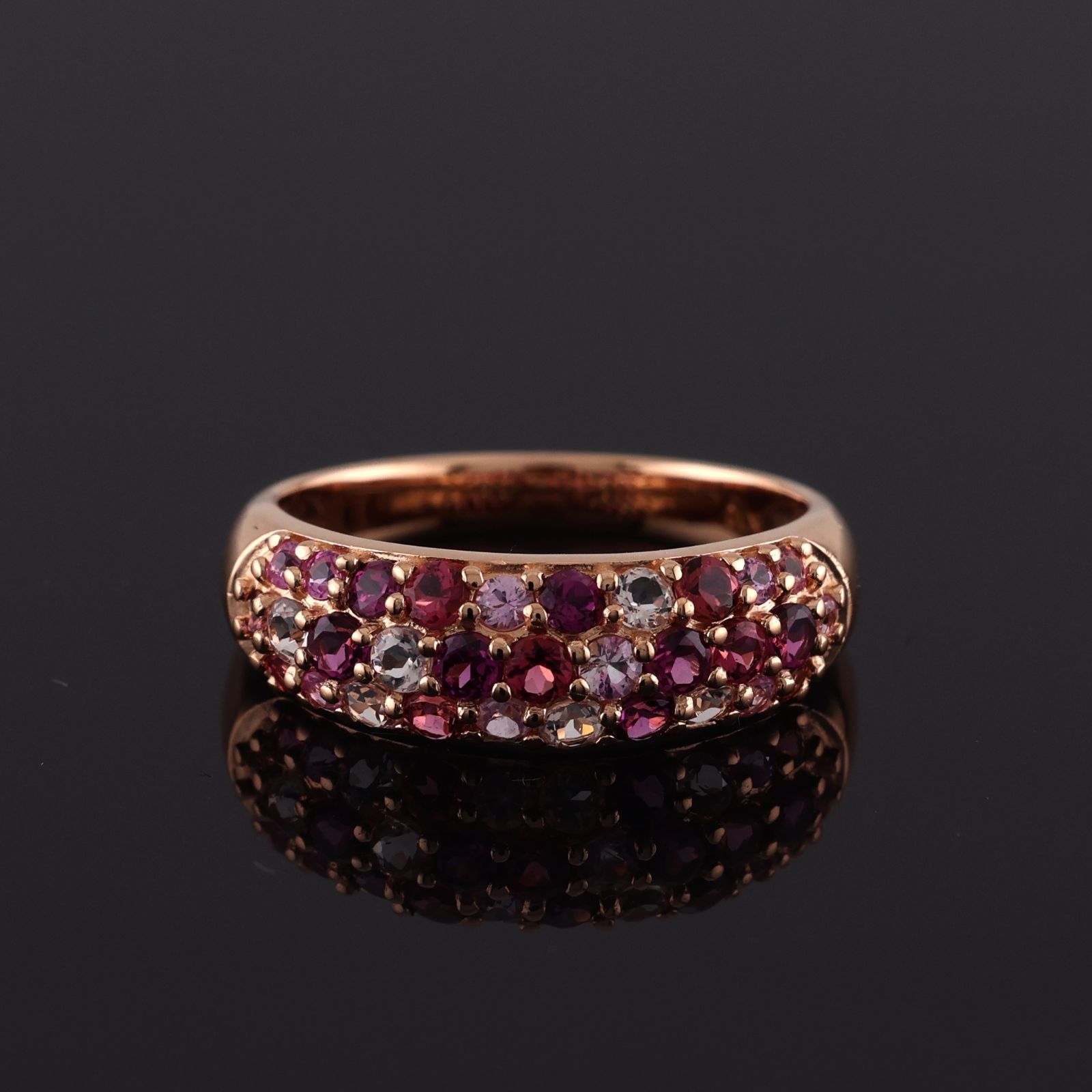 ピンクトルマリン モルガナイト パヴェ リング 指輪 モルガナイト 1.0