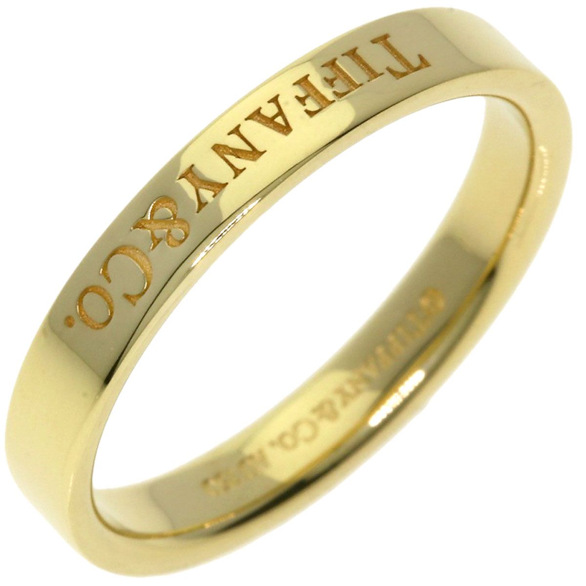 TIFFANY&Co. ティファニー フラットバンド リング・指輪 K18YG  