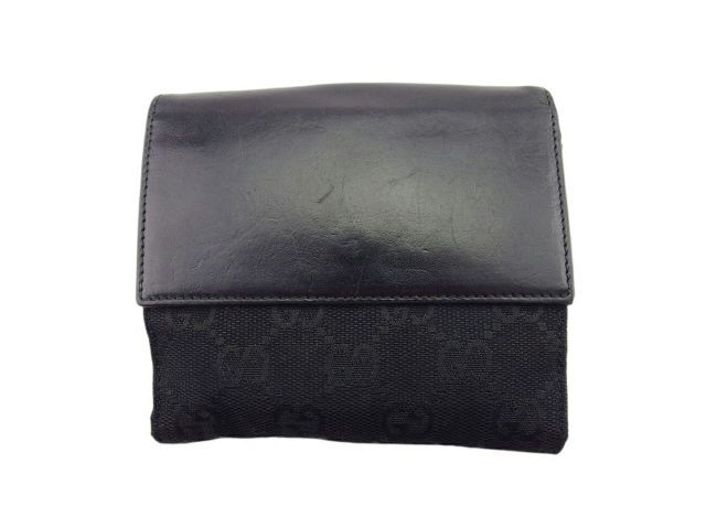 グッチ Wホック 財布 二つ折り メンズ ジャッキー GGキャンバス