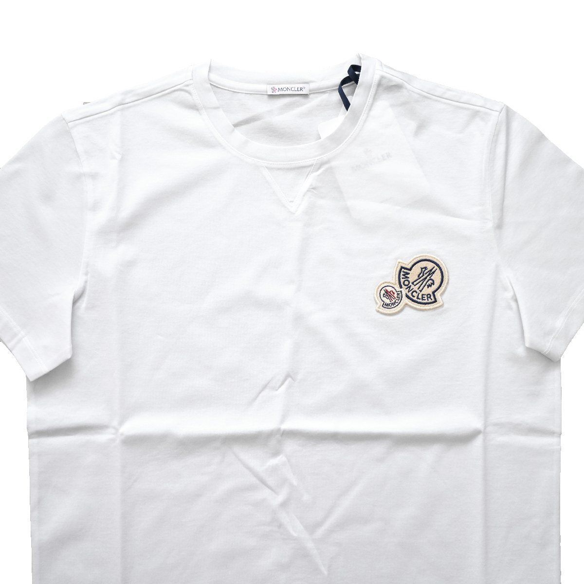 2025◇ MONCLER ◇モンクレール ◇ダブルワッペンロゴ 半袖 Tシャツ 