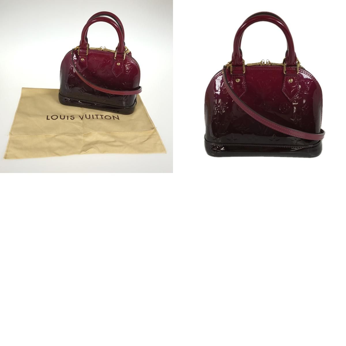 タ*)様 Louis Vuitton パテントレザー ハンドバッグ ルイ・ヴィトン LOUIS VUITTON モノグラム ヴェルニ アルマ BB