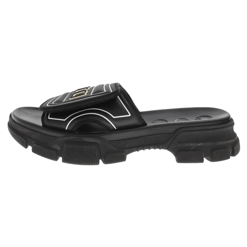 【GUCCI】574985 ロゴ スライドサンダル メンズ 27cmくらい GUCCI】574985 ロゴ スライドサンダル メンズ 27cmくらい - メルカリ