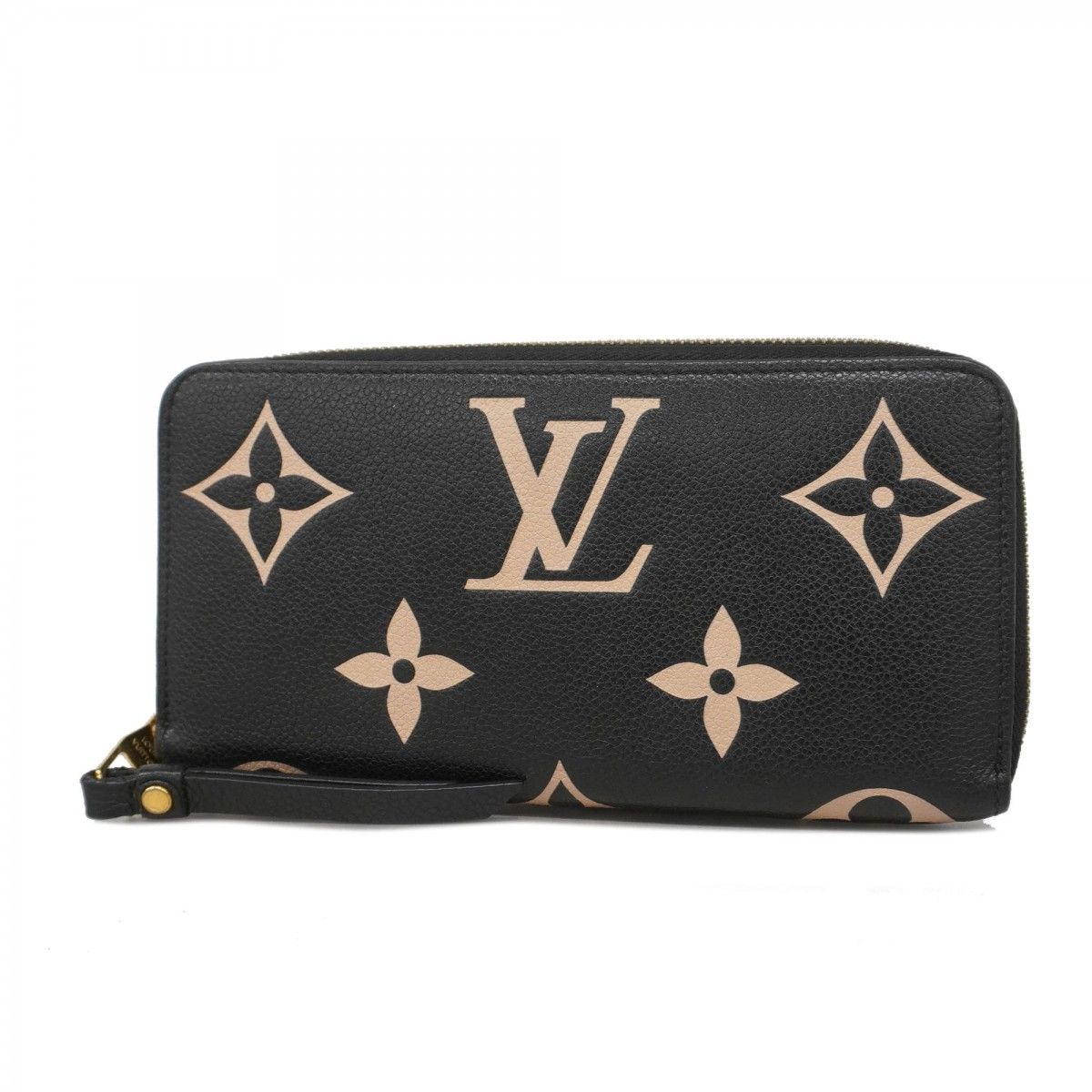 超美品 ルイヴィトン　ダミエ　エベヌ　インターナショナル　三つ折り財布　長財布 ルイヴィトン ダミエ エベヌ 長財布 三つ折り