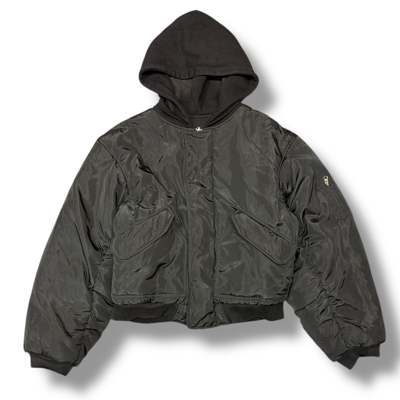 NO/FAITH STUDIOS REVERSIBLE HOOD BOMBER リバーシブル フード