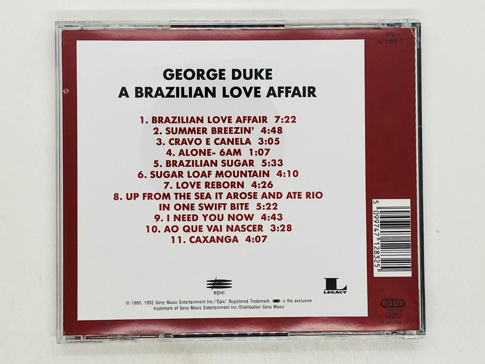 CD GEORGE DUKE / A BRAZILIAN LOVE AFFAIR / ジョージ・デューク 