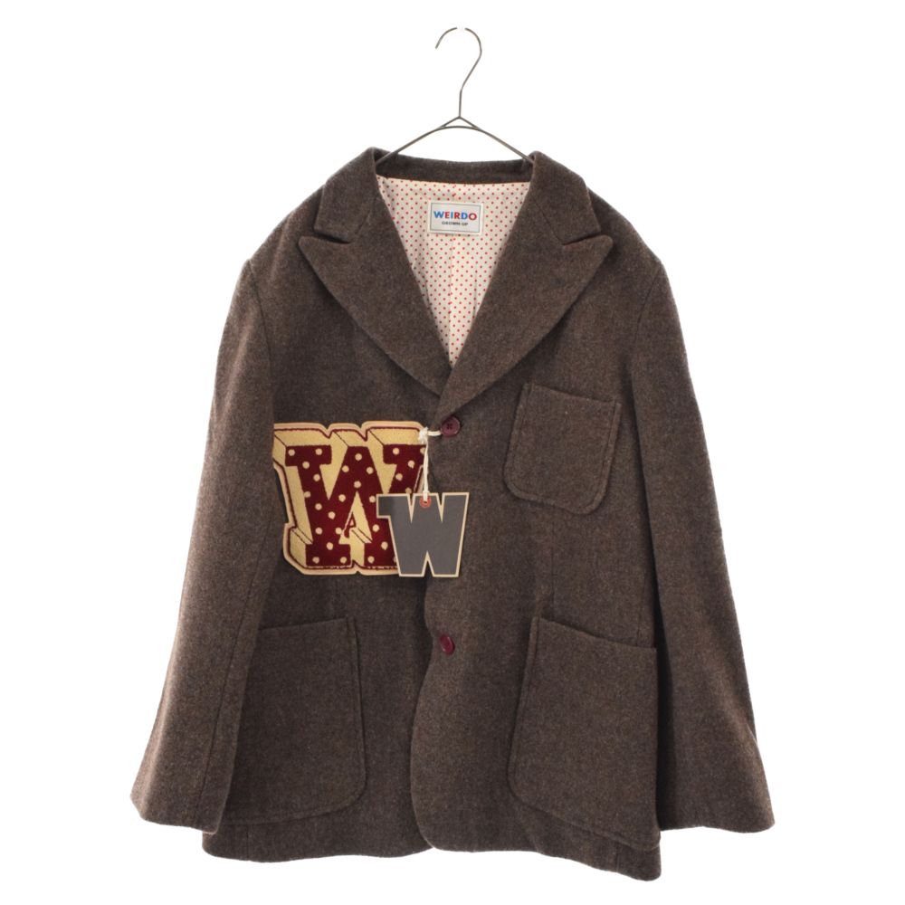 weirdo WRD-22-AW-05 WORM BRAZAR ロゴワッペン付き weirdo WRD-22-AW-05 WORM BRAZAR ロゴワッペン付き - メルカリ