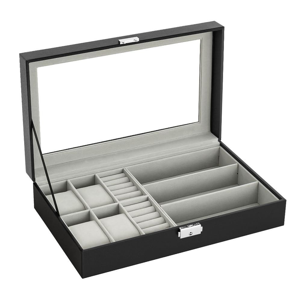 新着商品】Anyasun 腕時計ケース 12本 腕時計収納ボックス 高級 時計