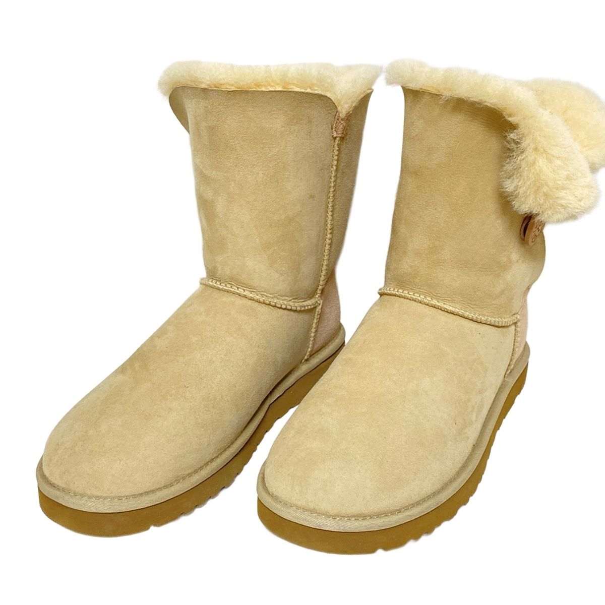  UGG アグ ショートブーツ 27.5 メンズ ベイリーボタン 5803 ベージュ ムートン その他 ブーツ 革靴