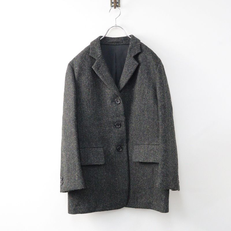 2020AW マーガレットハウエル MARGARET HOWELL ハリスツイード Harris Tweed ヘリンボーン ウール コート  2/グレー【2400014083965】 - メルカリ