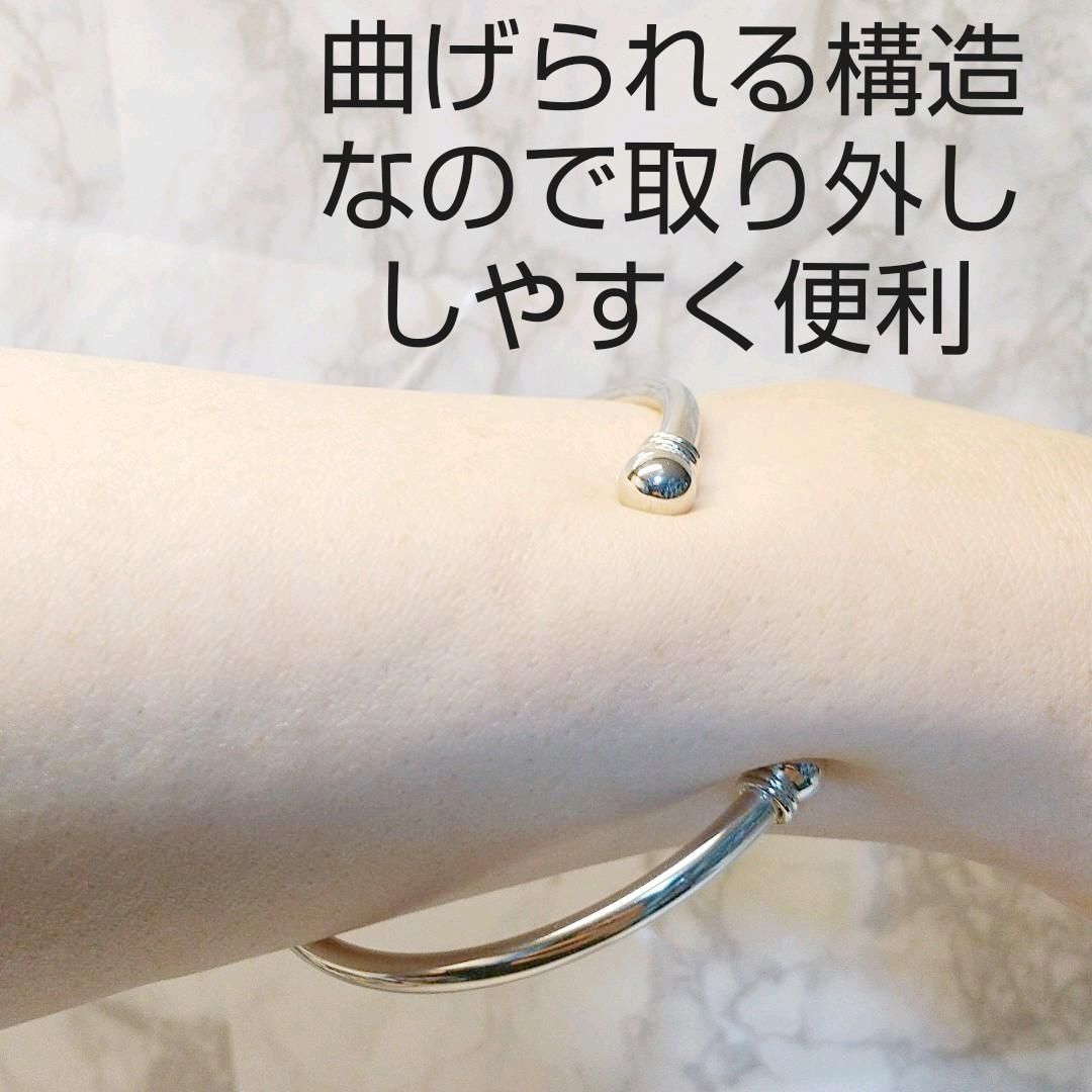 高品質なシルバー 925 バングル B 内周約19cm 男女兼用 bangle - メルカリ