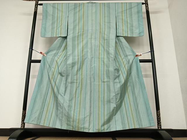 平和屋着物●本場縞大島紬　金糸　正絹　逸品　未使用　AAAY6596zg 平和屋着物○本場縞大島紬 金糸 正絹 逸品 未使用 AAAY6596zg