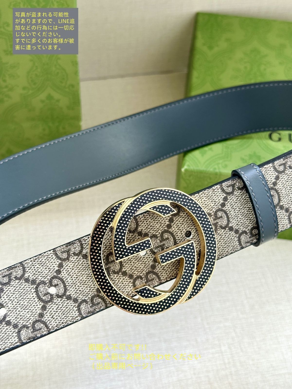 お値下げ！限定 GUCCI グッチ GG ベルト メンズ 本革 - メルカリ