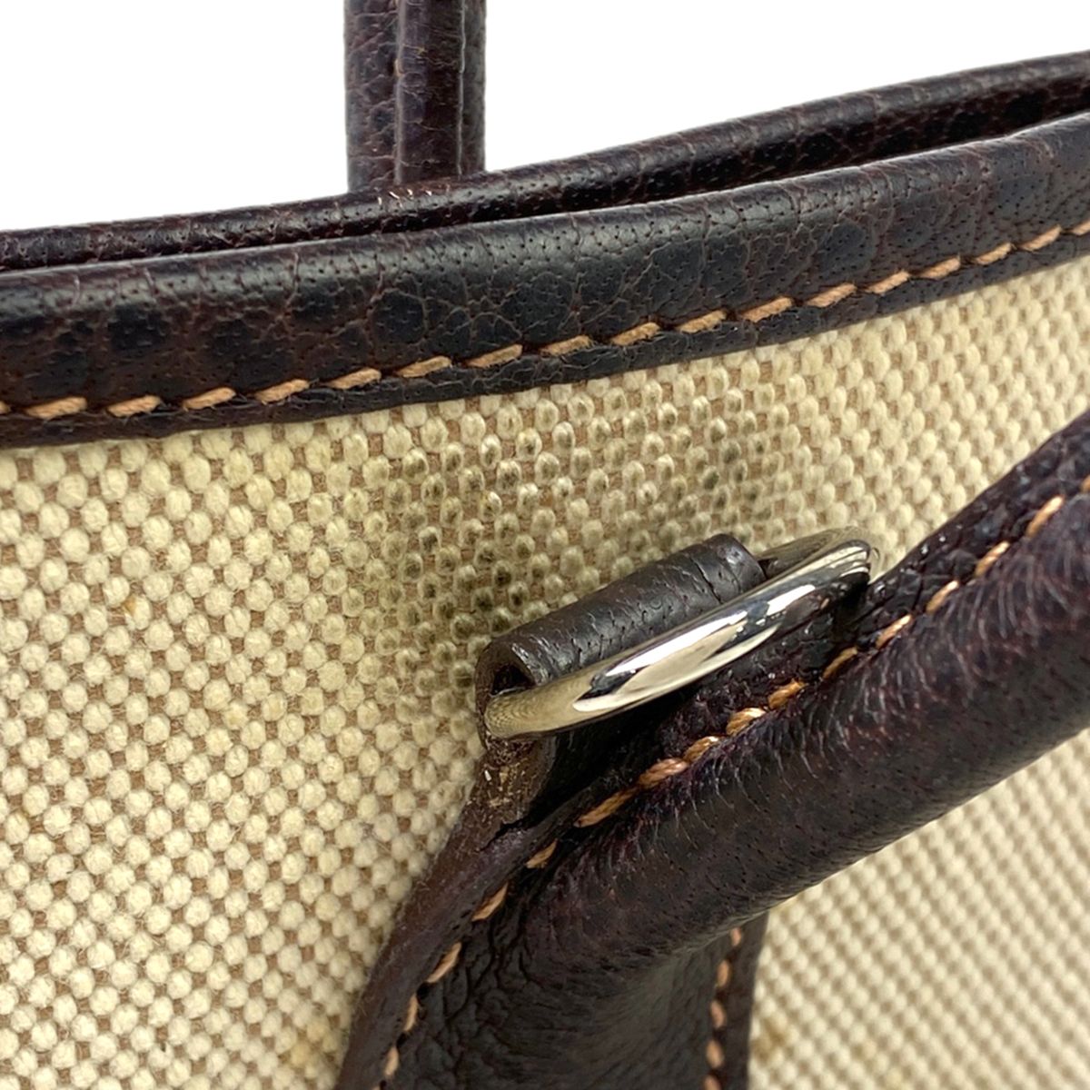 エルメス HERMES ガーデンパーティ TPM 2WAY ショルダーバッグ トートバッグ トワルアッシュ ナチュラル ブラウン □H レディース  【中古】