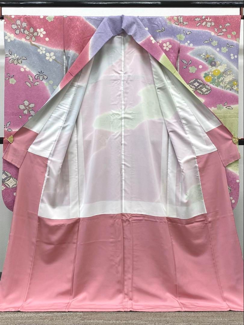 振袖 豪華 銀通し 金駒 金彩 紋意匠 身丈170cm MO2666 - メルカリ