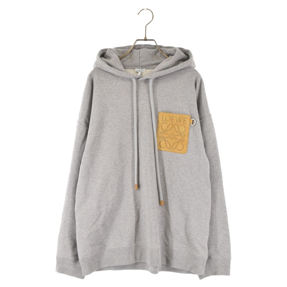 LOEWE (ロエベ) Anagram Leather Patch Pullover Parka アナグラムロゴ