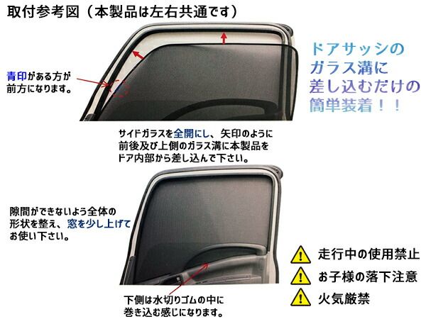 ふそう スーパーグレード H8.6～ エコネット トラック用 網戸 防虫 ネット 虫よけ 遮光 日よけ 左右 ２枚セット 590214 JETイノウエ