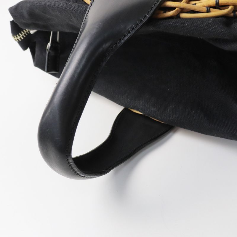 エバゴス EBAGOS ファスナー付きバスケット 一本手 ブラック 【公式通販】