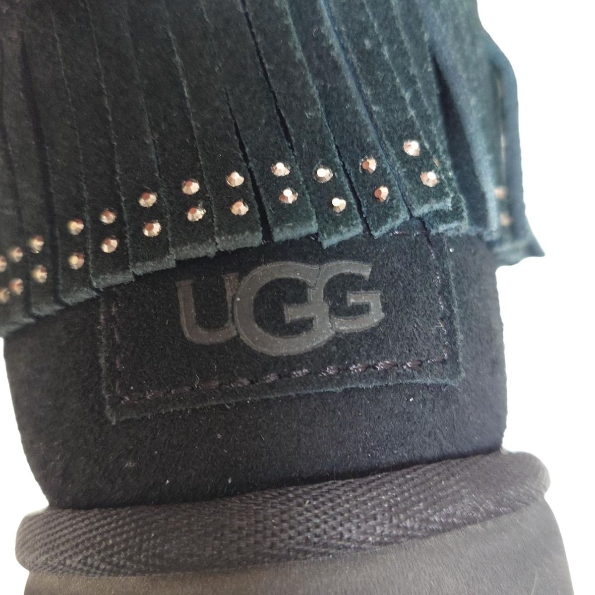 UGG ムートン　ブーツ　ウルトラミニ　フリンジブリング UGG(アグ) ショートブーツ 24 レディース ウルトラ ミニ フリンジ