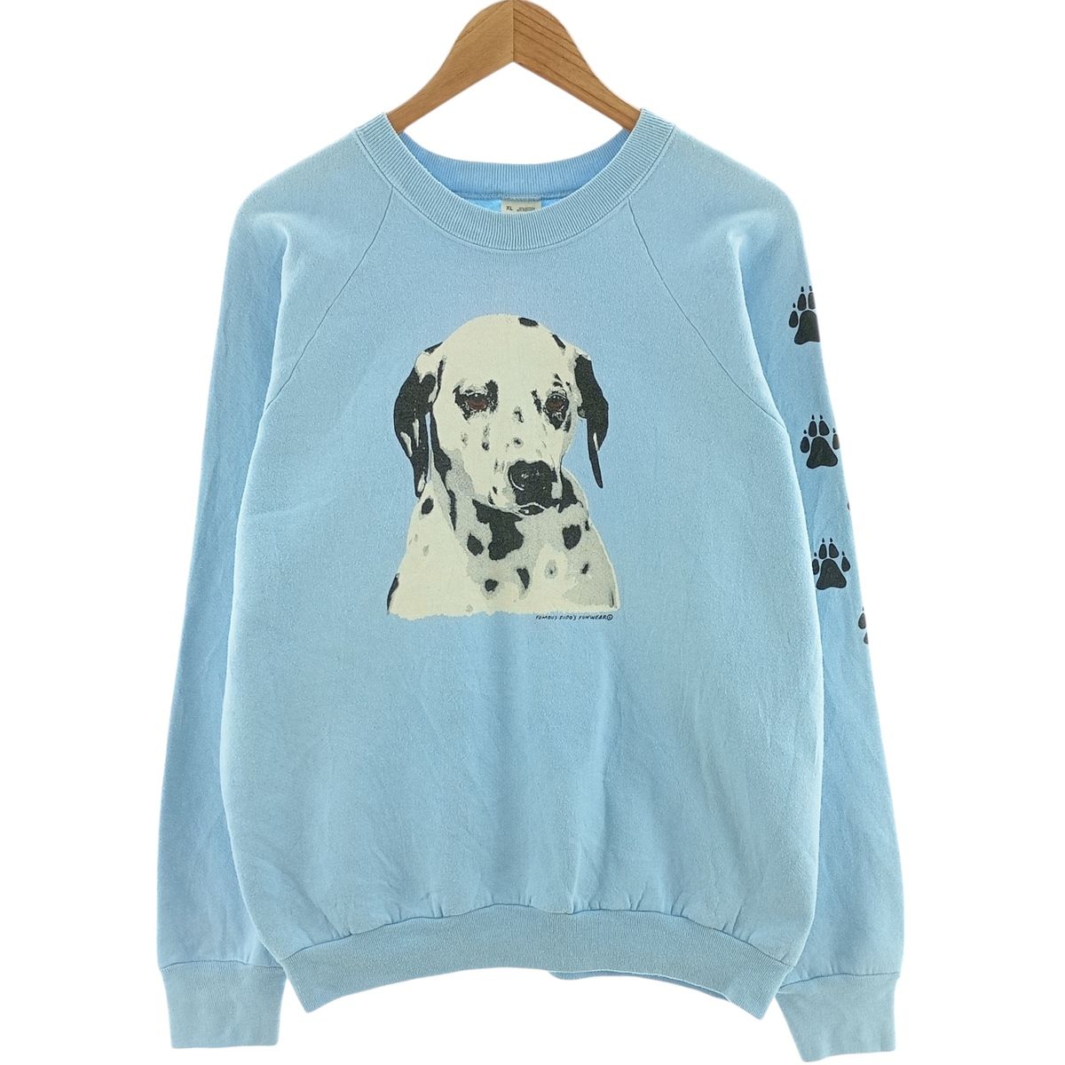 冬ギフト セ 古着 犬柄 LOOM THE OF FRUIT フルーツオブザルーム 80年代 トップス