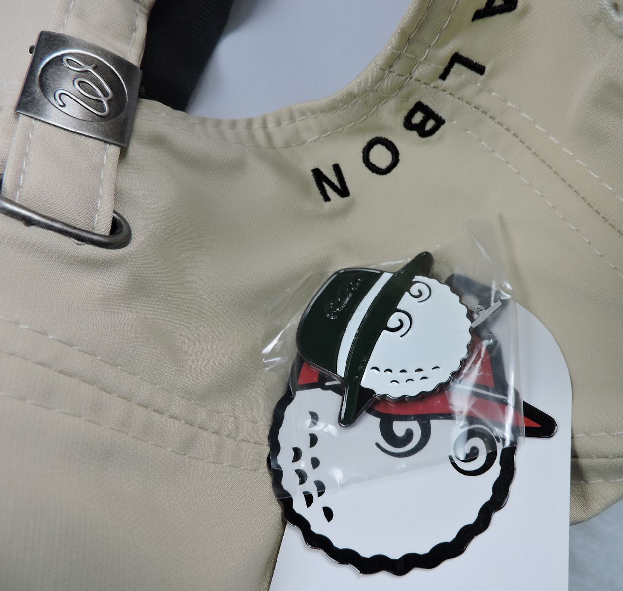 【正規品・新品】マルボンゴルフ　キャップ　ベージュ ベージュ】MALBON GOLF 春夏 ゴルフキャップ マーカー付 - メルカリ